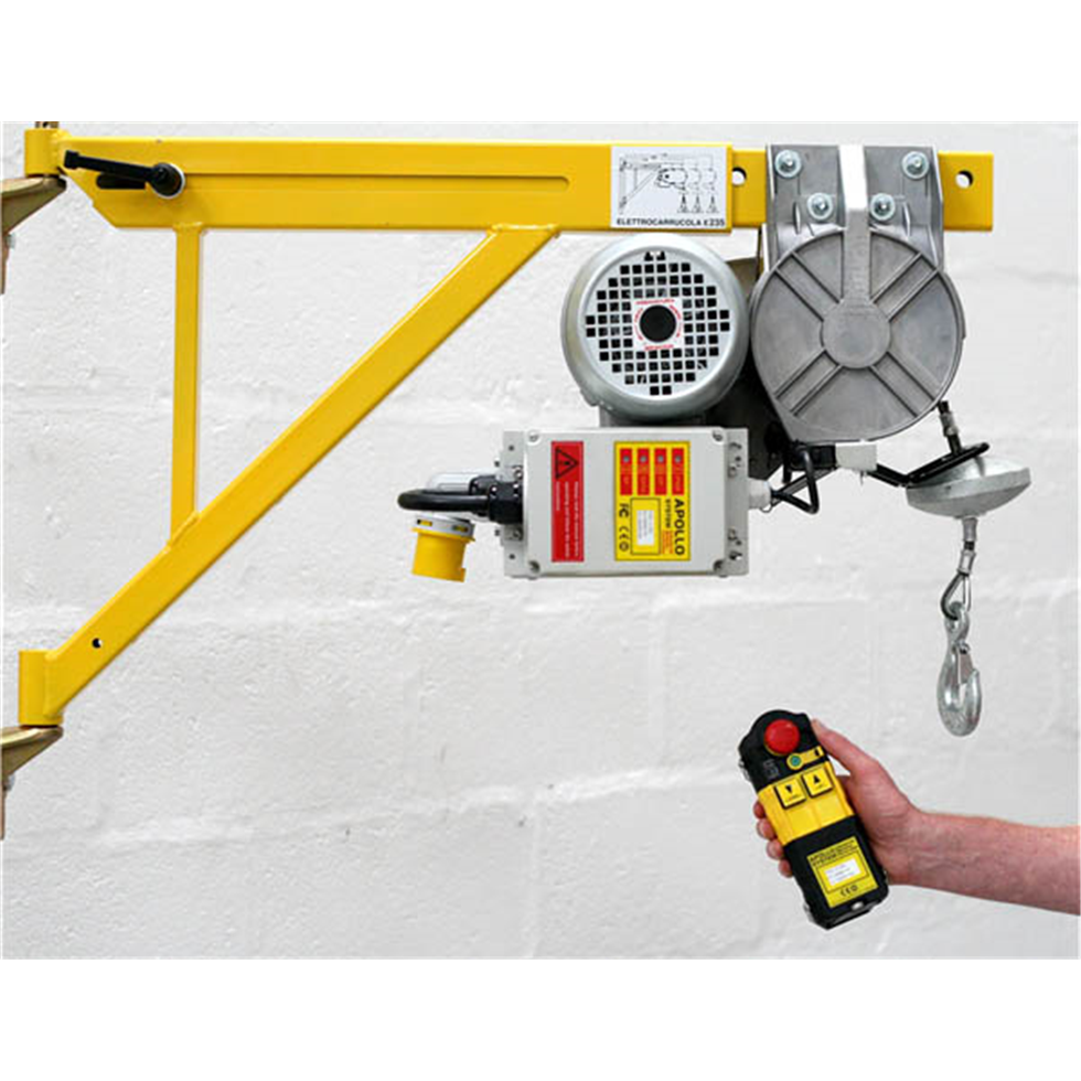Scaffold Hoist with Radio Control 200kg 110v 25 mtrs Lift Safety Lifting