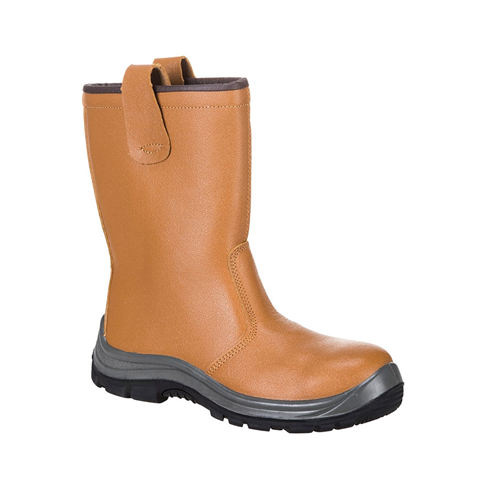 Portwest FW12 Tan Steelite Rigger Boot S1P CI HRO