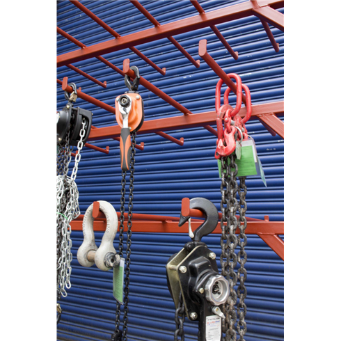 Storage Rack for Lifting Equipment