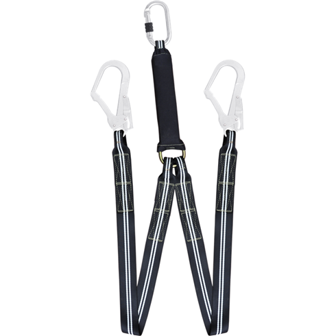 Kratos Safety FA3040215 1.5mtr Flame Restraint Y Shock Absorbing Lanyard
