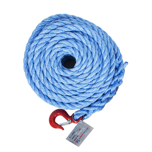 18mm Gin Wheel Rope with Hook 20mtr, 30mtr & 50mtr