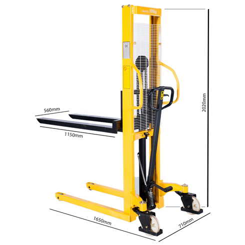 Loadsurfer WMS500 500kg Manual Stacker Truck 1600mm lift height