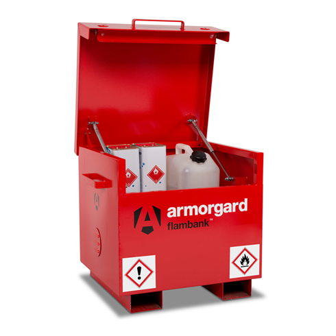 Armorgard FB21 FlamBank Hazardous Site Storage Box 765x675x670mm