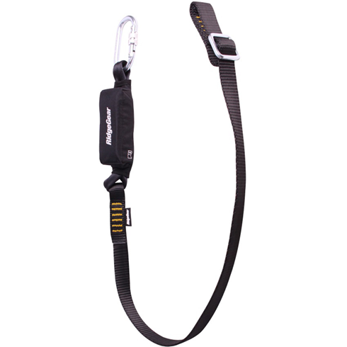 Ridgegear RGL13 Single Leg Adjustable Webbing Lanyard & Shock Absorber