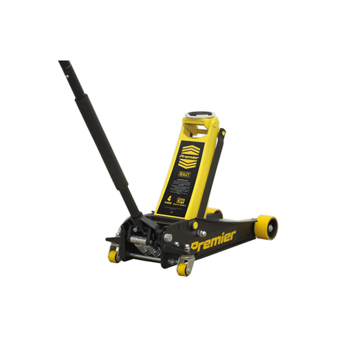 Sealey 4040AY 4tonne Trolley Jack with Rocket Lift - Yellow