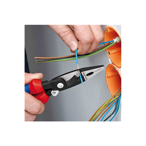 KNIPEX 1382200T Pliers for Electrical Installation with Tether Attachment Point