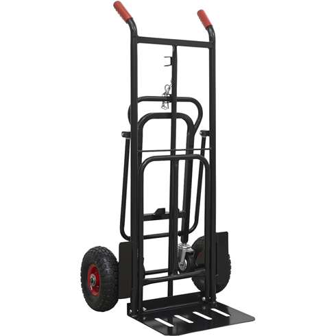 Sealey CST989HD 300kg Heavy Duty 3-in-1 Sack Truck with PU Tyres