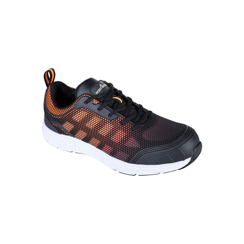 Portwest FT15 Black/Orange Steel Textile Trainer S1P FO SR