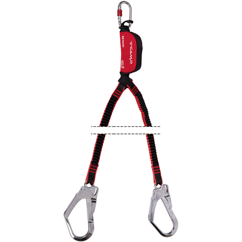 CAMP RETEXO REWIND Twin Energy Absorbing Lanyard 115-175cm