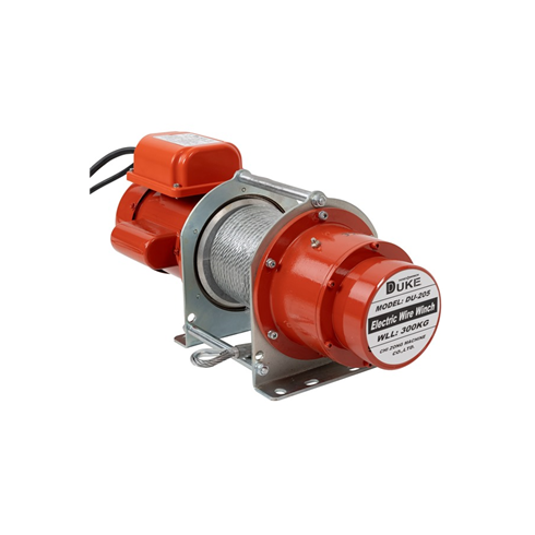 300kg 240volt Electric Wire Rope Winch c/w 30mtr Rope