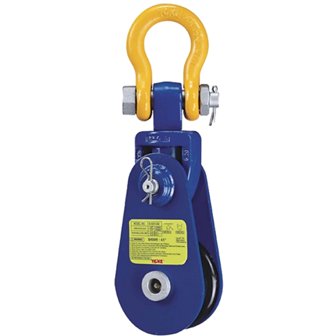 Yoke 8tonne 8" Snatch Block with Captive Shackle