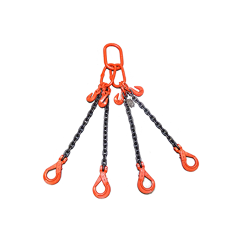 Weissenfel 11.2tonne 4-Leg Chainsling, Safety Hooks