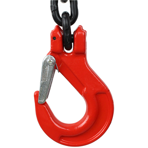 2.1 tonne 2Leg Chainsling, Adjustable and c/w Latch Hooks