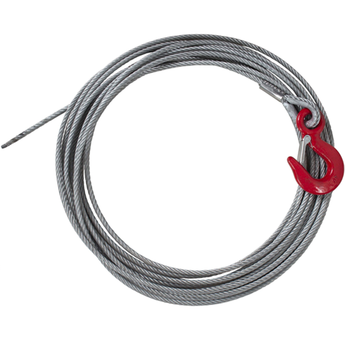 4mm x 20mtr Winch Rope c/w Latch Hook