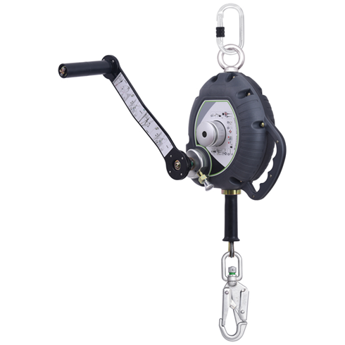 Kratos Safety FA2040110 Olympe 10mtr Retractable Fall Arrester with Integrated Rescue Winch
