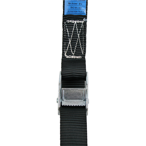 Cam buckle Lashing / load restraint strap. 1mtr to 6mtr.