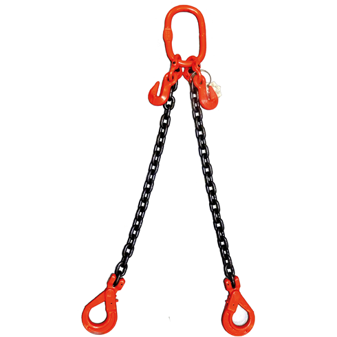 2.1 tonne 2 Leg Chainsling, Adjustable & c/w Safety Hooks