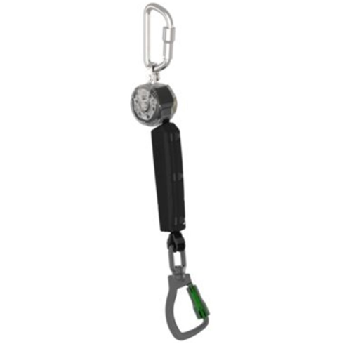 MSA 1.8mtr Mini Personal Fall Limiter c/w Swivel Aluminium Triple Action Karabiner