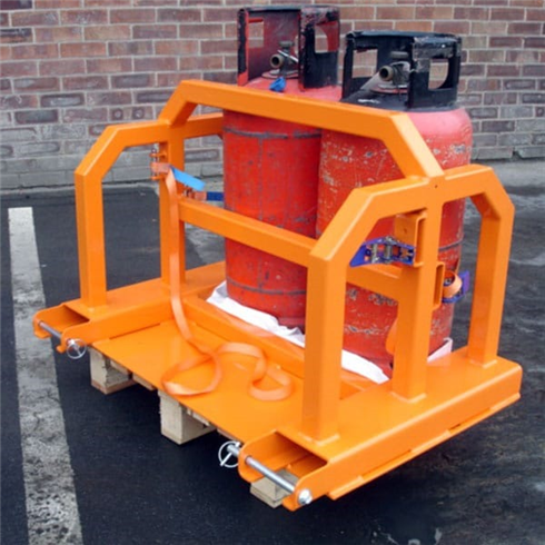 Fork Mounted Gas Bottle Carrier - Multi Bottle