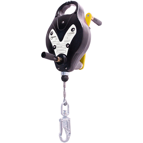 Ridgegear RGA4H 15mtr Fall Arrest Block with Recovery Winch & Steadying Handle