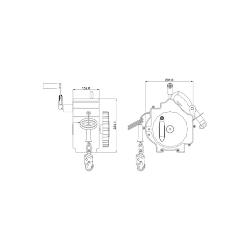 Kratos Safety FA6003318 18mtr Retractable Temporary Horizontal Lifeline