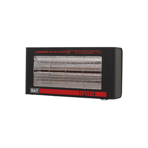 Sealey IR12 Infrared Quartz Heater Wall Mounting 1.2W/230V