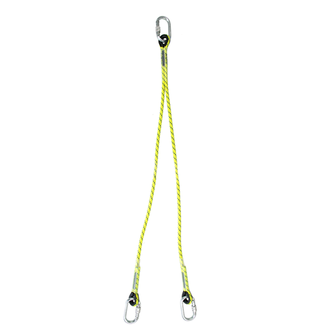 Y Restraint lanyard With karabiners 1m - 2m