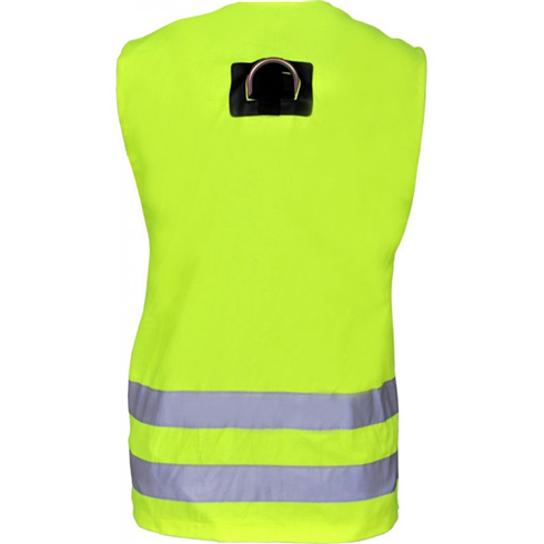 Kratos Safety FA1030200 2-Point Full Body Harness with Yellow High Visibility Work Vest