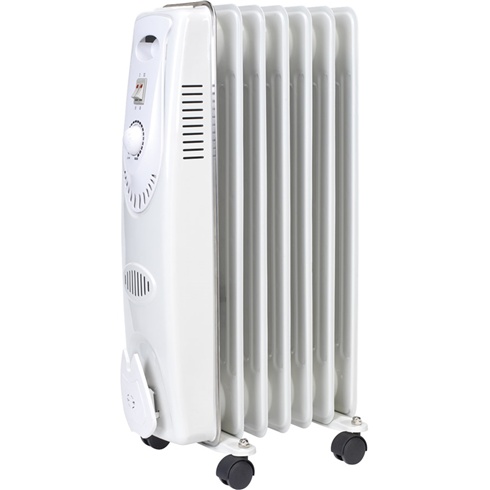 Sealey RD1500 Oil Filled Radiator 1500W/230V 7-Element