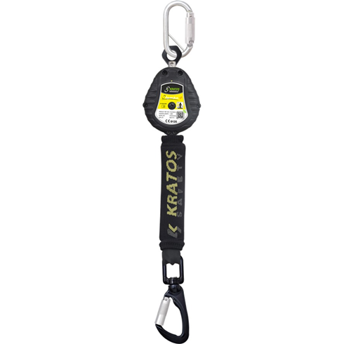 Kratos Safety FA2050301 1.75mtr Webbing Retracble Fall Arrester for Aerial Work Platform