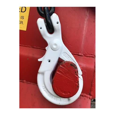 Green Pin Skip Chain Clevis Self Locking Hook