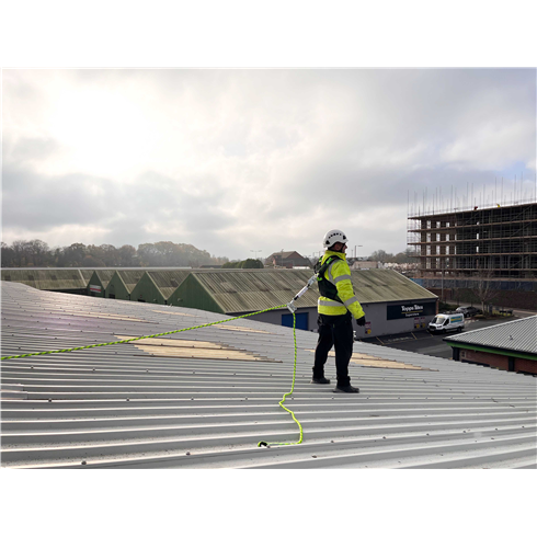 GFAC011 14mm Vertical Safety line with guided fall arrester