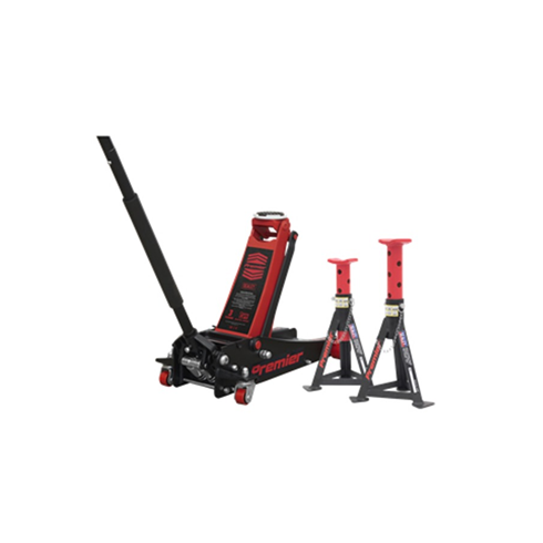 Sealey 3040ARCOMBO 3tonne Trolley Jack & Axle Stands