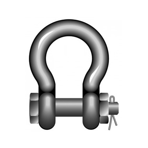 High Tensile 280kg Stainless Steel Bow Shackle with Safety Bolt