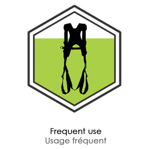 Kratos Safety FA1030200 2-Point Full Body Harness with Yellow High Visibility Work Vest