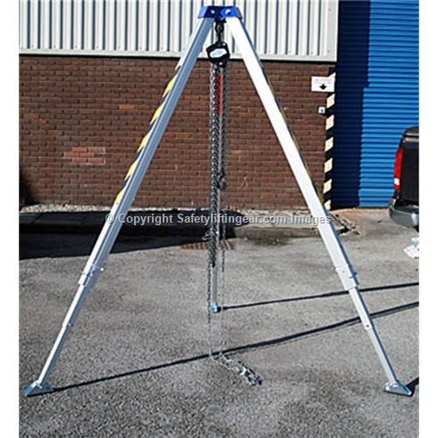 Lifting Tripod, Shear Legs,WLL 1 tonne, Adjustable.