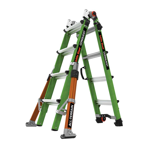 Little Giant Conquest 4-rung Fibreglass All-Terrain Multi-Purpose Ladder