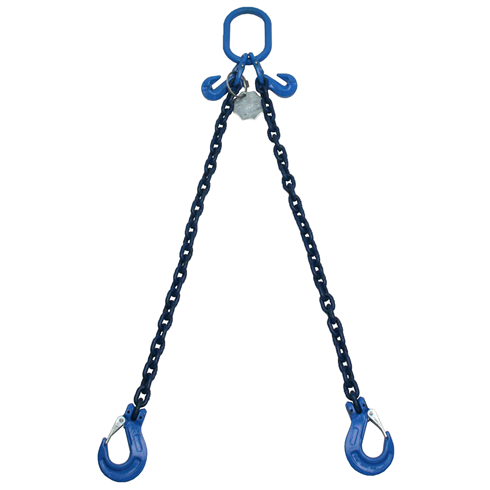 5.6 tonne Grade 100 2 Leg Chainsling c/w Latch Hooks