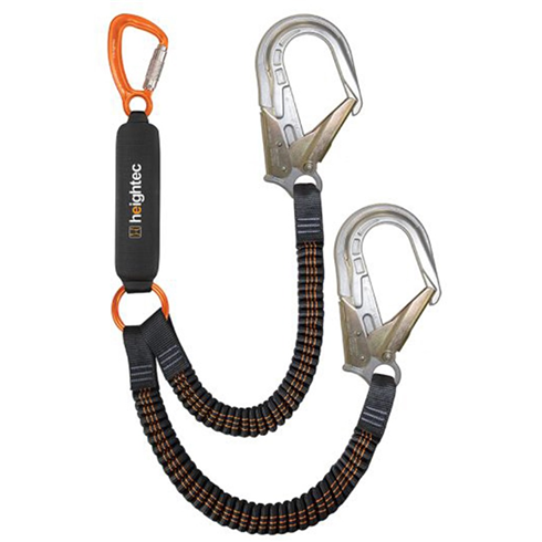 Heightec LE2TA FLEXOR Elasticated Twin Lanyard c/w ANSI Hooks