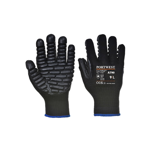 Portwest A790 Anti Vibration Glove Black