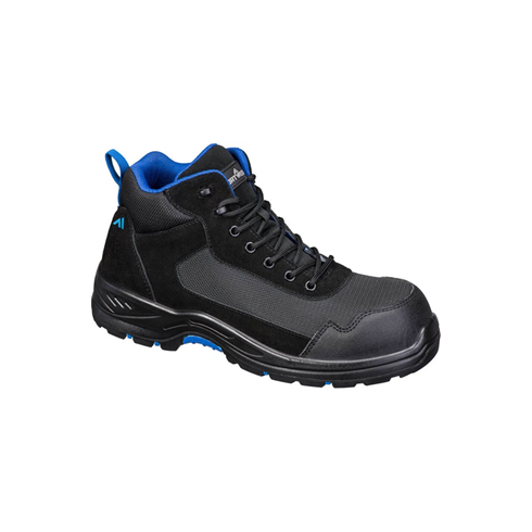 Portwest FC22 Black/Blue Composite Textile Suede Mid Boot S3L HRO SR FO