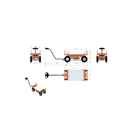 FLEXMOVER Powered Electric Site Trolley 1250kg