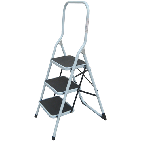 3-Tread Steel Safety Step Ladder
