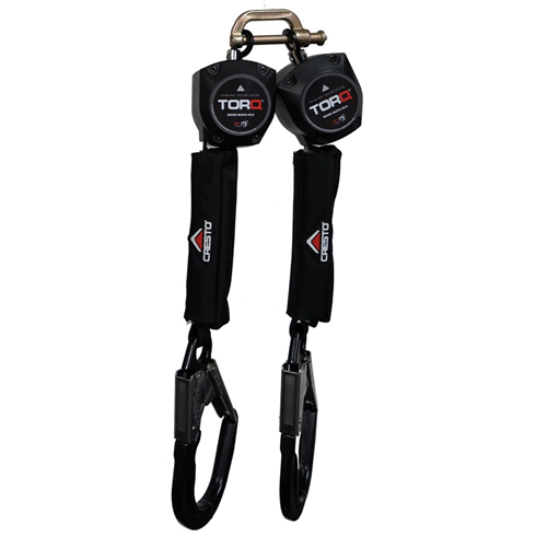 Abtech TORQ Twin Micro 2mtr Fall Arrester, Large Hook
