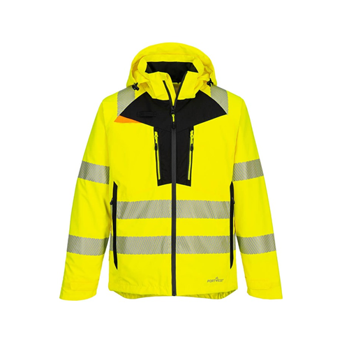 Portwest DX462 Hi-Vis Rain Jacket Yellow