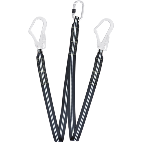 Kratos Safety FA4040015 1.5mtr Flame Resistant Y Forked Webbing Lanyard