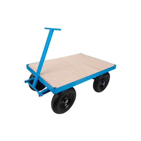 1tonne Heavy Duty Site Trolley c/w Pneumatic Tyres  and Removable Mesh Sides