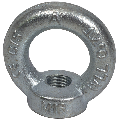 Eyenuts for Lifting Sizes 8mm to 36mm (Metric course thread)