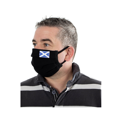Pack of 2x 'Scotland' Two Layer Reusable Cotton Face Masks