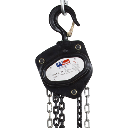 Chain Block Hoist 1 tonne 3m - 30m